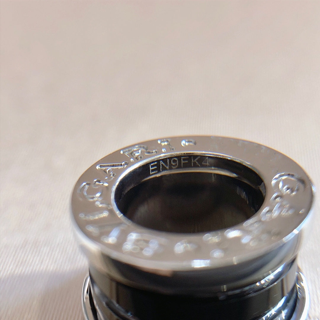 [Pearl Jewelrys]ZERO 1 BLACK CERAMIC SILVER NECKLACE