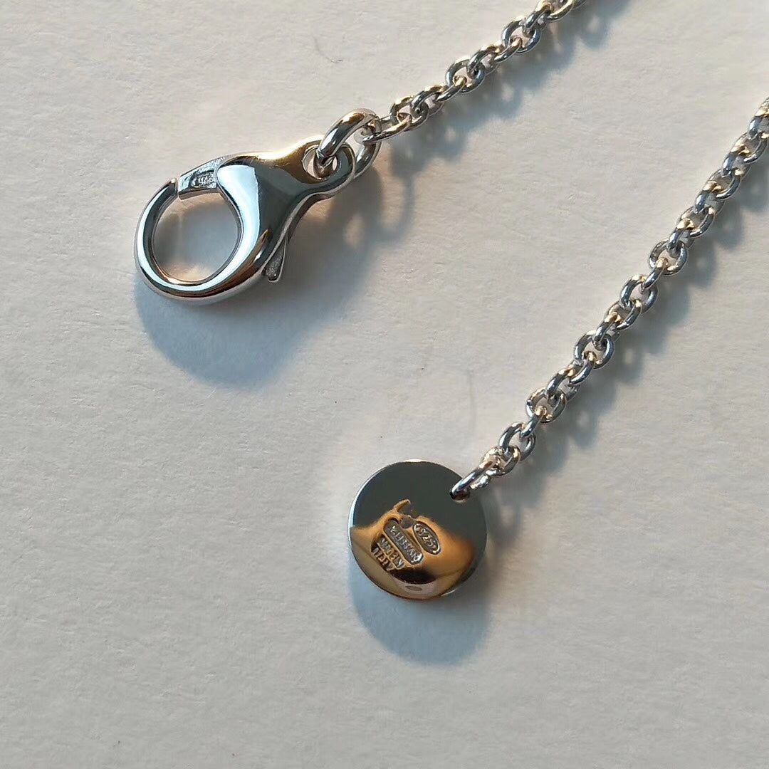 [Pearl Jewelrys]ZERO 1 BLACK CERAMIC SILVER NECKLACE