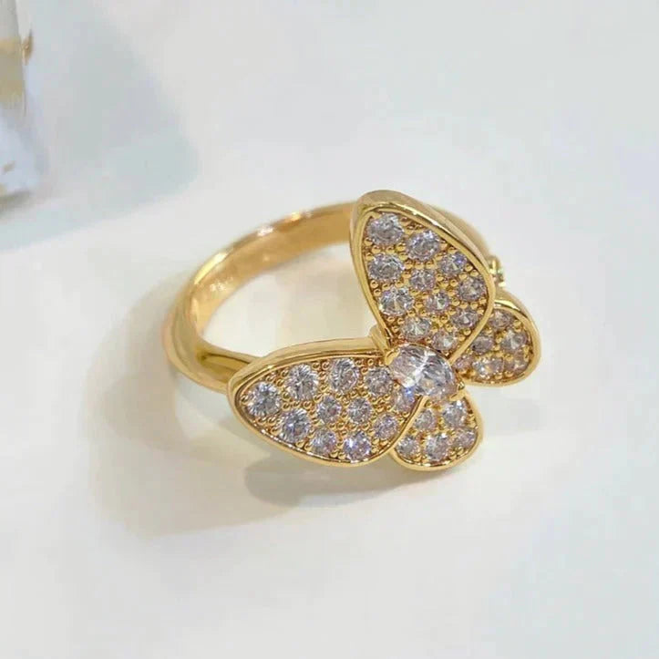 [Pearl Jewelrys]BUTTERFLY DIAMOND RING