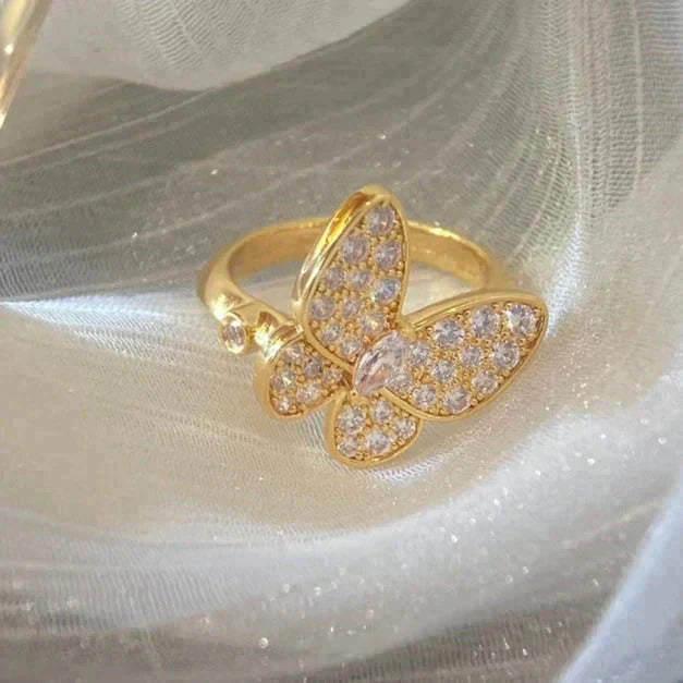 [Pearl Jewelrys]BUTTERFLY DIAMOND RING