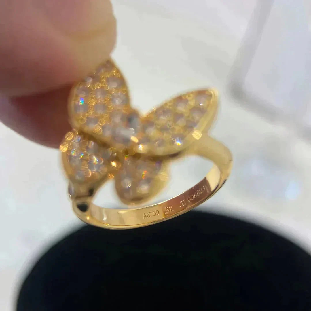 [Pearl Jewelrys]BUTTERFLY DIAMOND RING