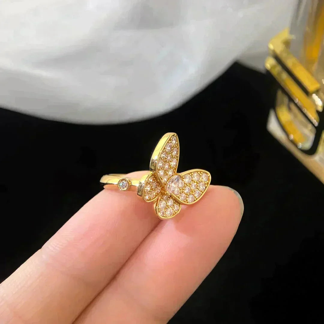 [Pearl Jewelrys]BUTTERFLY DIAMOND RING