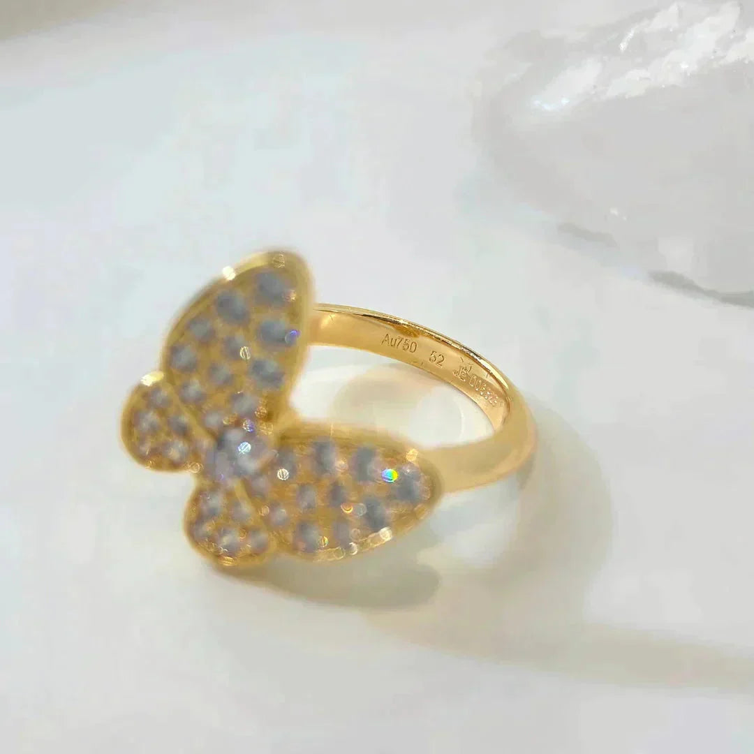 [Pearl Jewelrys]BUTTERFLY DIAMOND RING