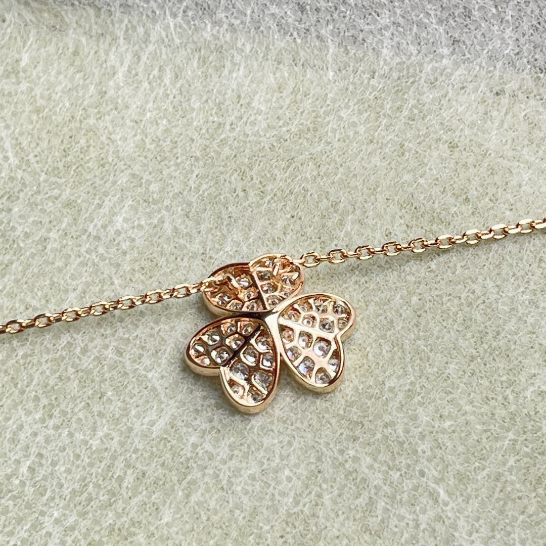 [Pearl Jewelrys]FLOWER DIAMOND NECKLACE
