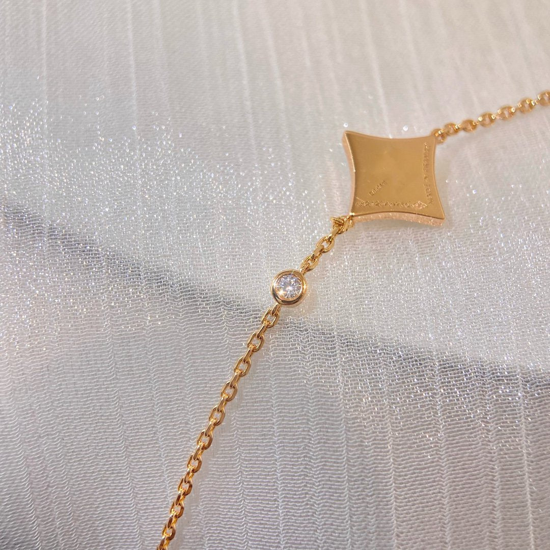 [Pearl Jewelrys]COLOR STAR CARNELIAN PINK GOLD DIAMOND BRACELET