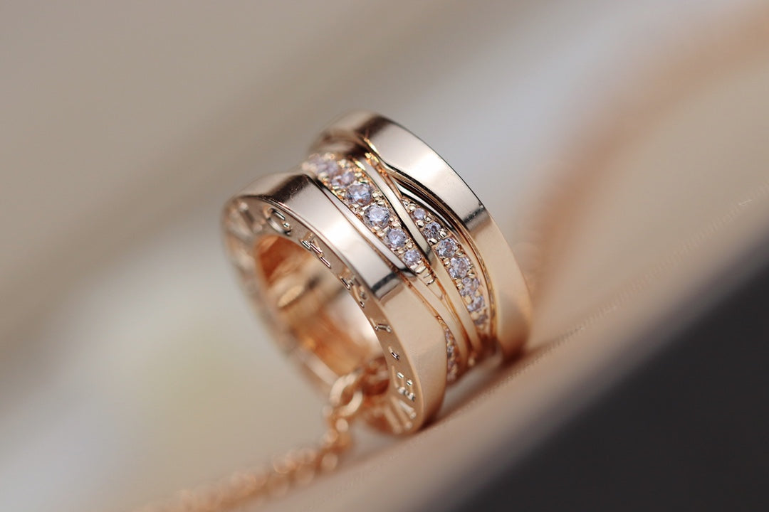 [Pearl Jewelrys]ZERO 1 PINK GOLD DIAMOND NECKLACE