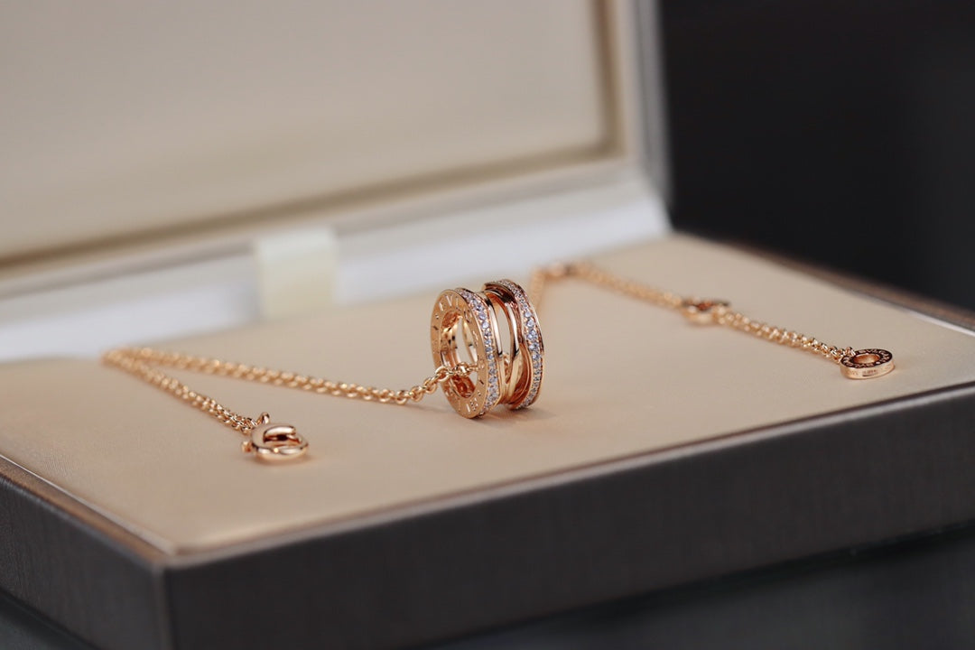 [Pearl Jewelrys]ZERO 1 PINK GOLD NECKLACE