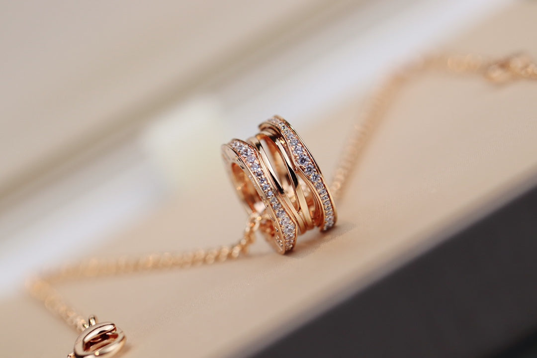 [Pearl Jewelrys]ZERO 1 PINK GOLD NECKLACE