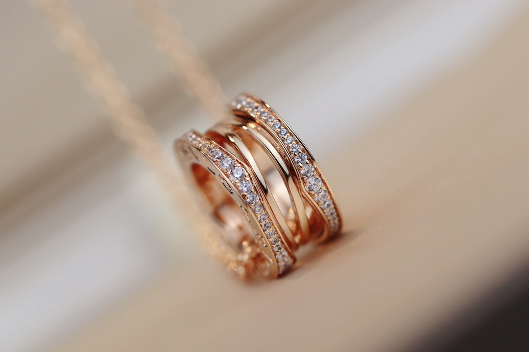 [Pearl Jewelrys]ZERO 1 PINK GOLD NECKLACE