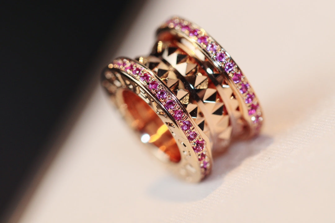 [Pearl Jewelrys]ZERO 1 ROCK PINK GOLD PINK DIAMOND NECKLACE