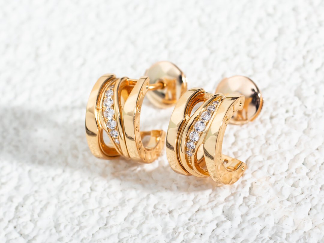 [Pearl Jewelrys]ZERO 1 PINK GOLD DIAMONDS EARRINGS