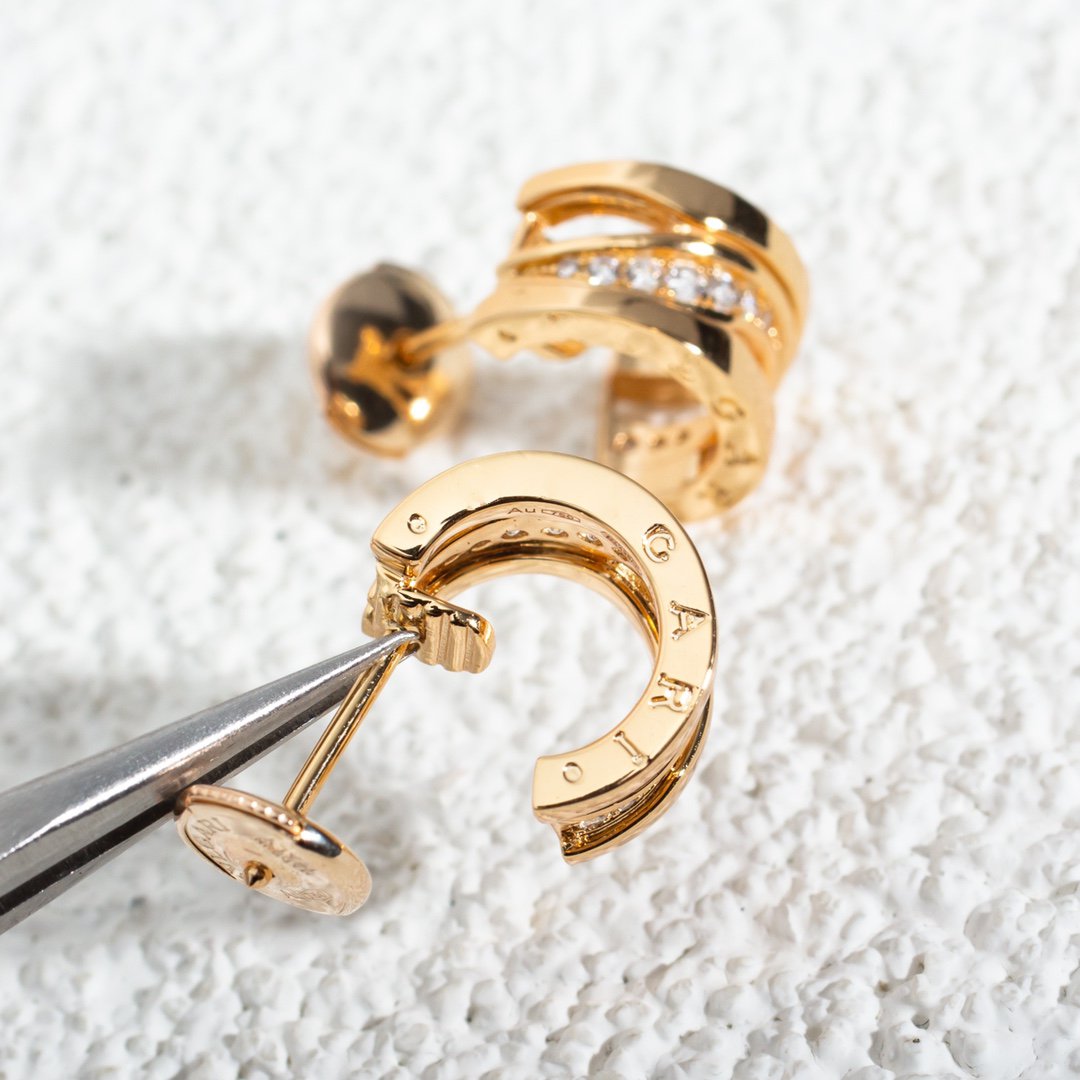 [Pearl Jewelrys]ZERO 1 PINK GOLD DIAMONDS EARRINGS