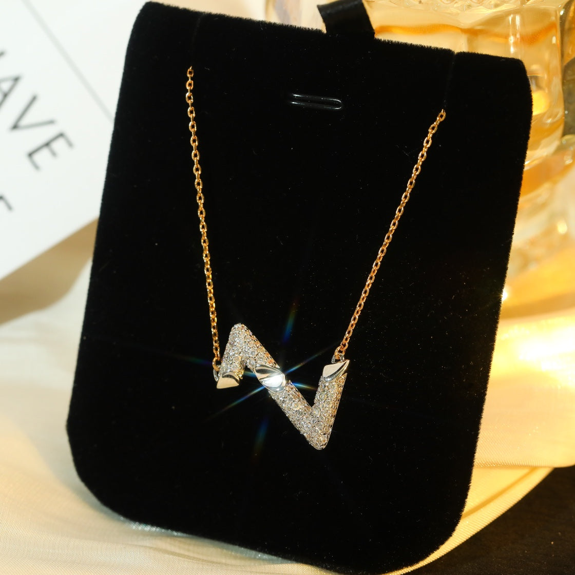 [Pearl Jewelrys]VOLT SILVER DIAMOND PEDANT NECKLACE