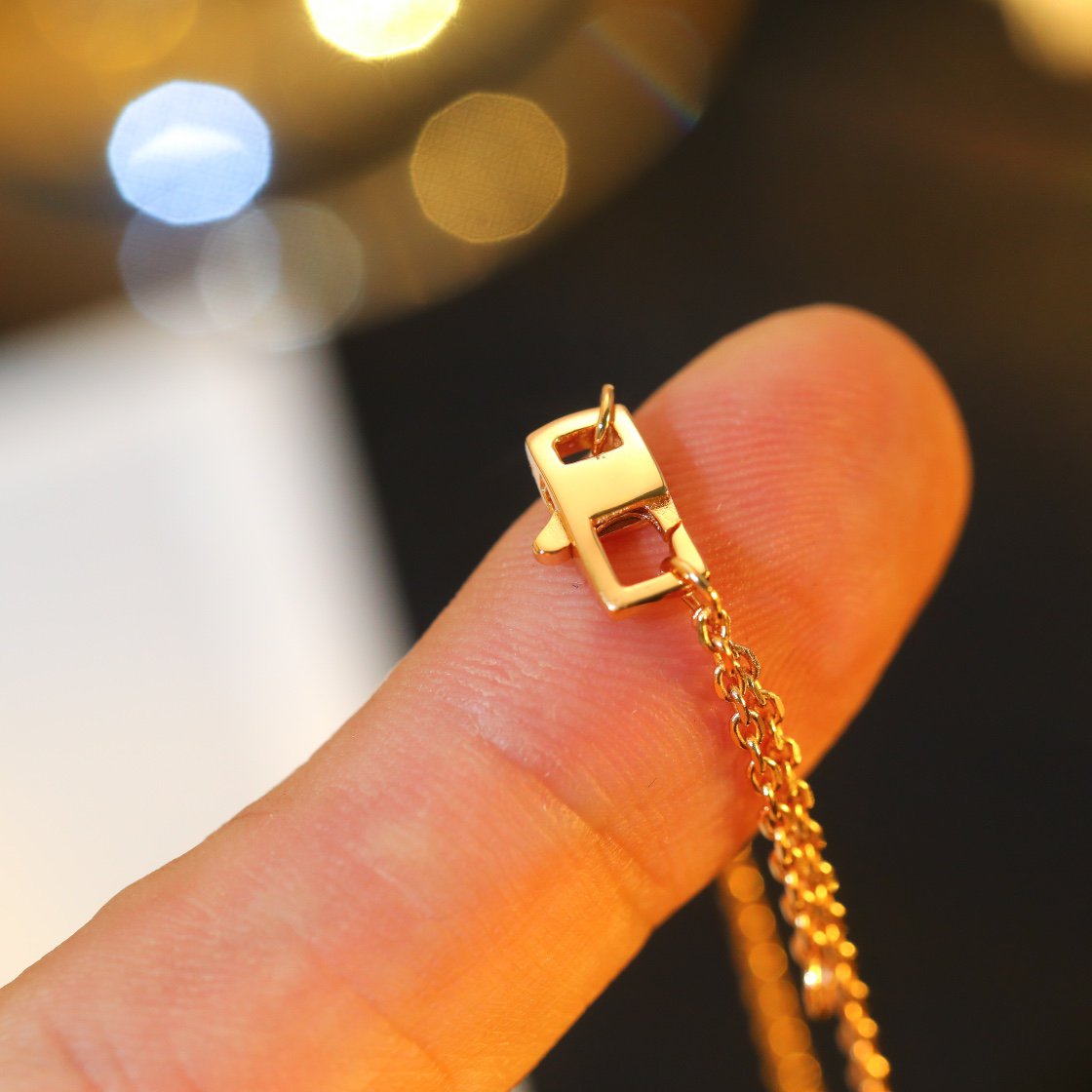 [Pearl Jewelrys]STAR AND SUN DIAMOND PINK GOLD NECKLACE