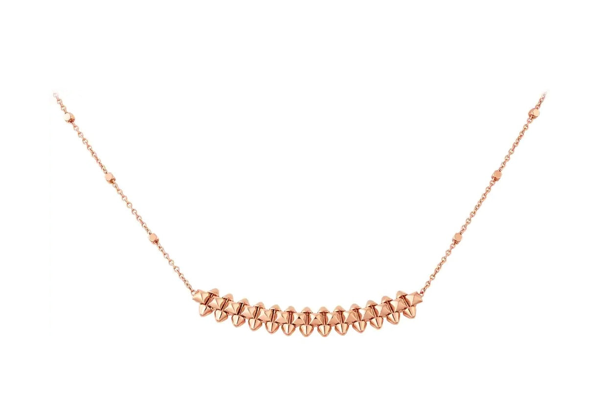 [Pearl Jewelrys]CLASH PINK GOLD NECKLACE
