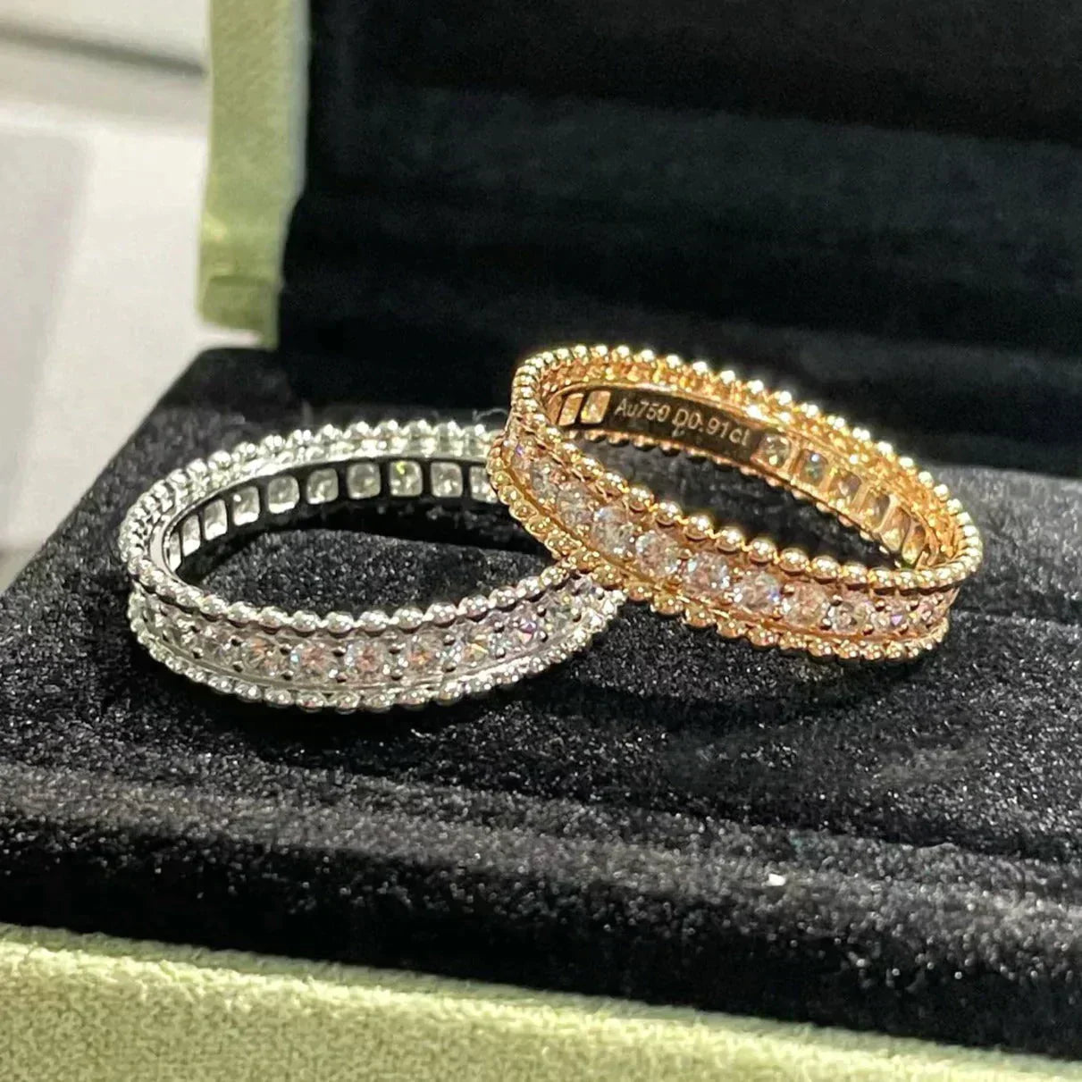 [Pearl Jewelrys]PERLEE DIAMOND ROSE GOLD RING