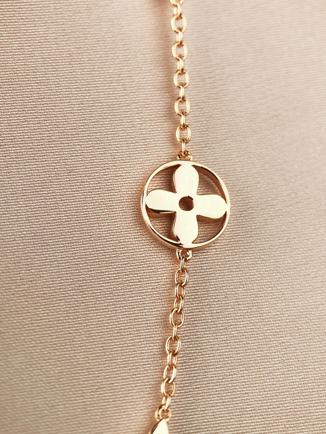 [Pearl Jewelrys]STAR AND SUN 7 MOTIFS GOLD BRACELET