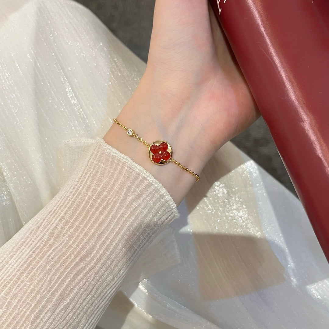 [Pearl Jewelrys]SUN PEDANT CARNELIAN BRACELET