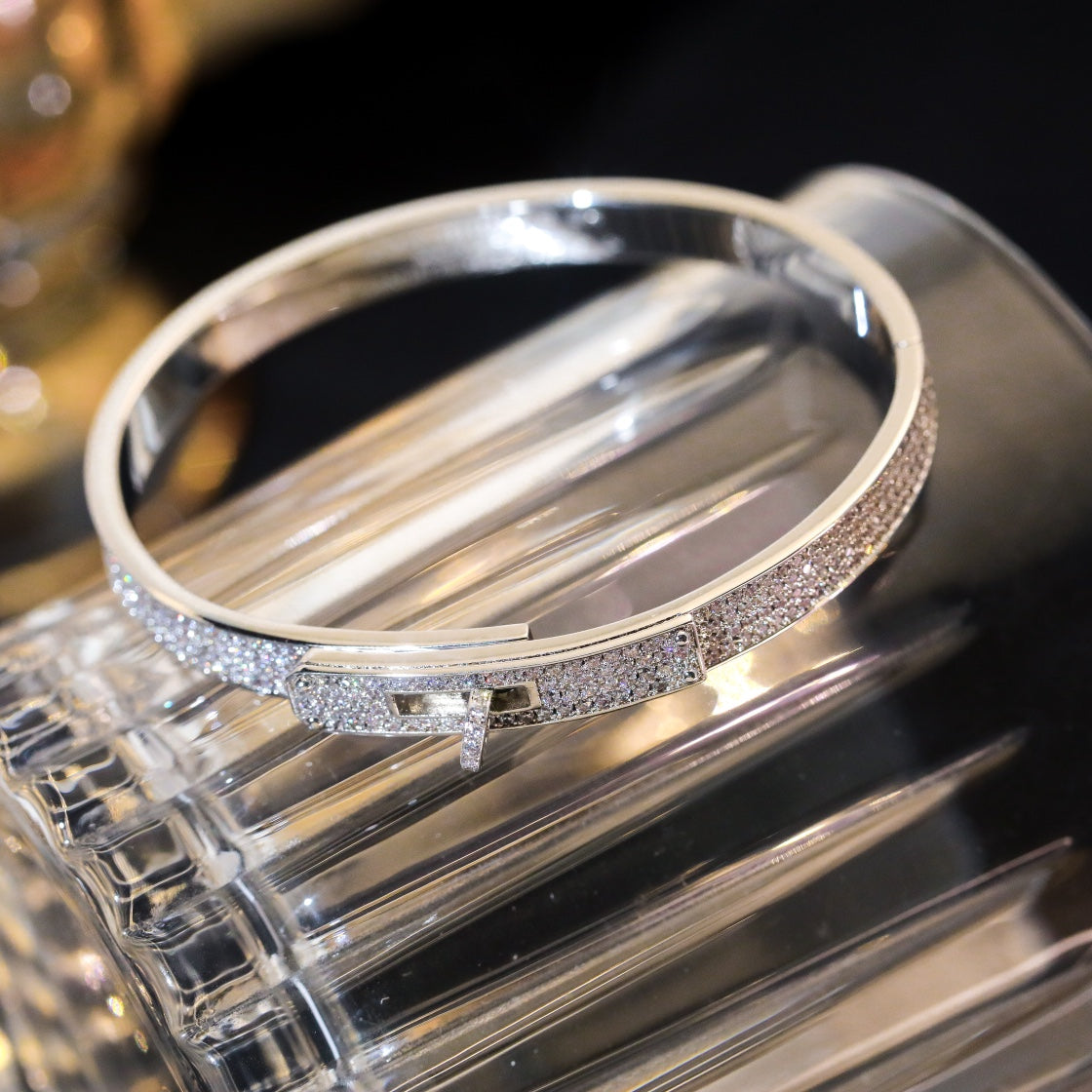 [Pearl Jewelrys]KELLY BRACELET DIAMOND PAVED