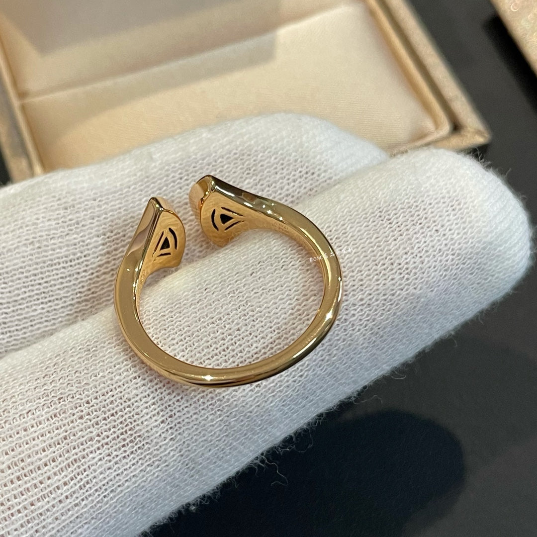 [Pearl Jewelrys]DREAM MALACHITE DIAMOND OPEN RING