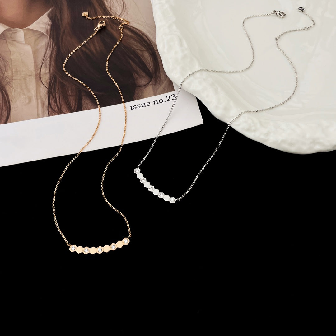 [Pearl Jewelrys]BEE MY LOVE DIAMOND NECKLACE