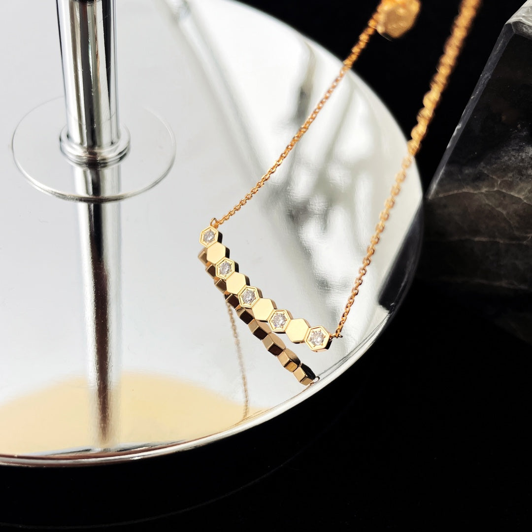 [Pearl Jewelrys]BEE MY LOVE DIAMOND NECKLACE