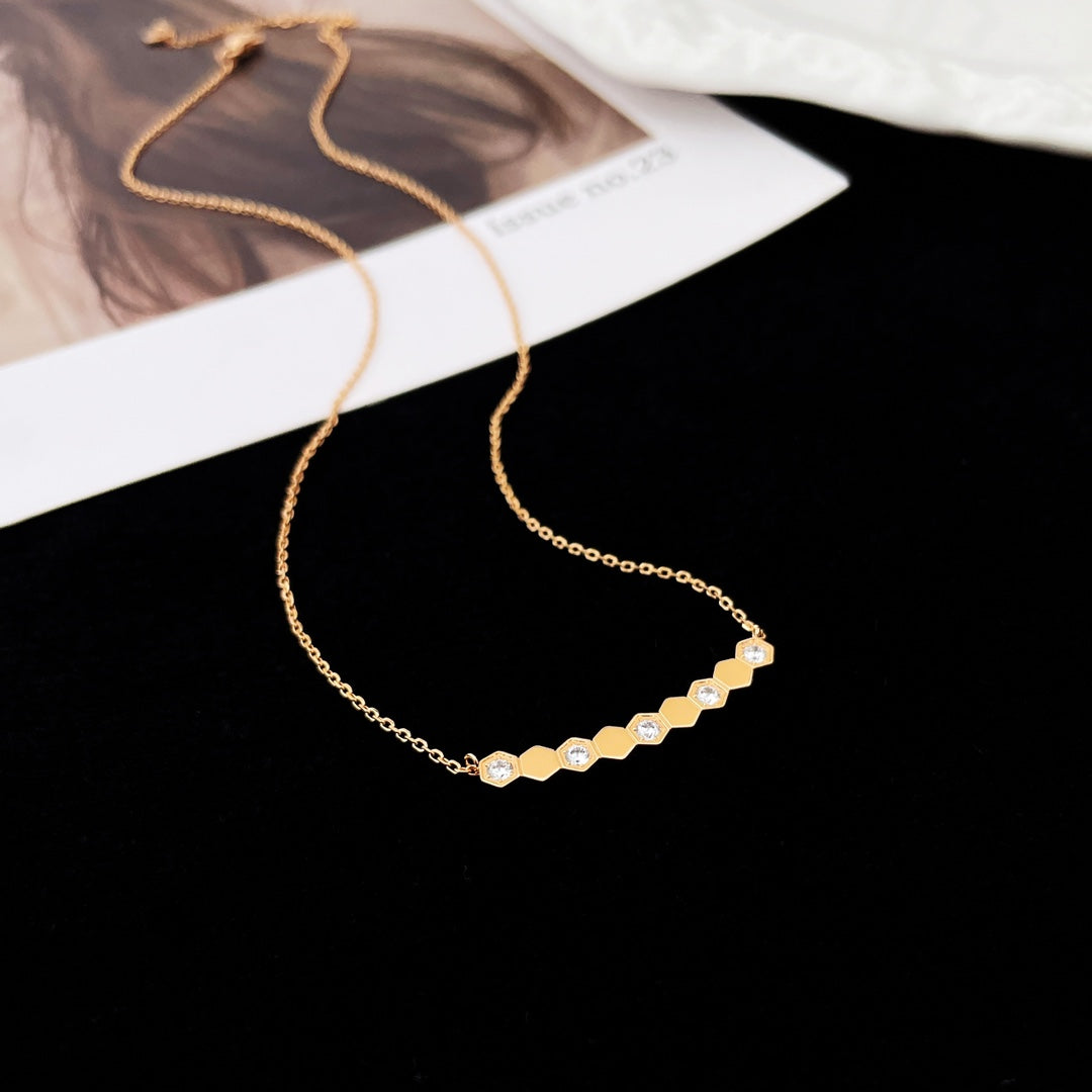 [Pearl Jewelrys]BEE MY LOVE DIAMOND NECKLACE