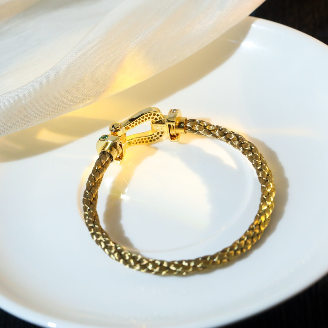 [Pearl Jewelrys]FORCE 10 GOLD GREEN DIAMOND PAVED