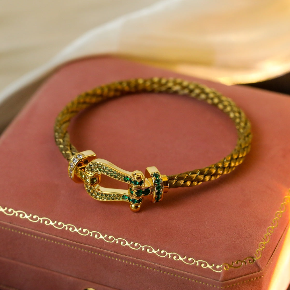 [Pearl Jewelrys]FORCE 10 GOLD GREEN DIAMOND PAVED