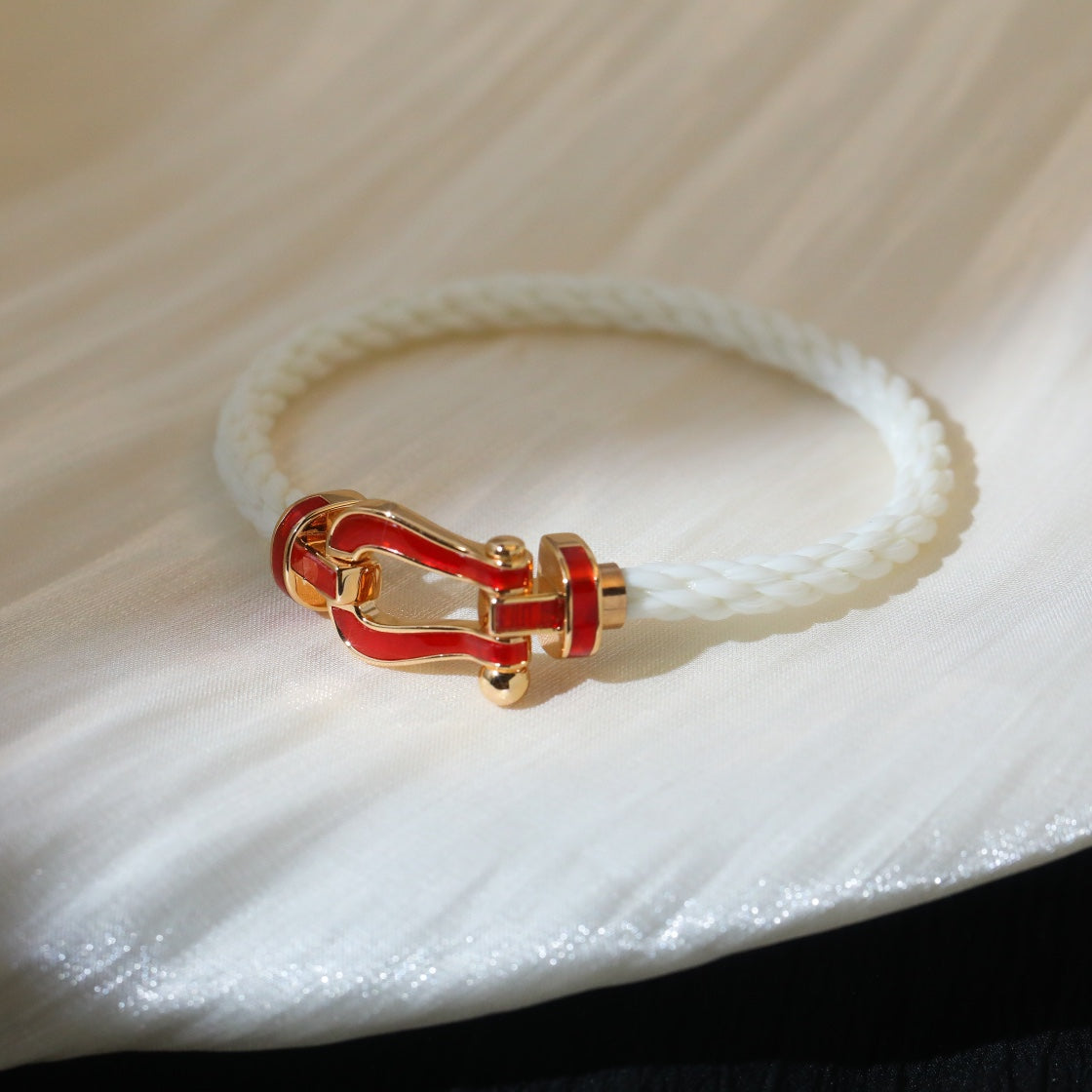 [Pearl Jewelrys]FORCE 10 WHITE TEXTILE DIAMOND PAVED