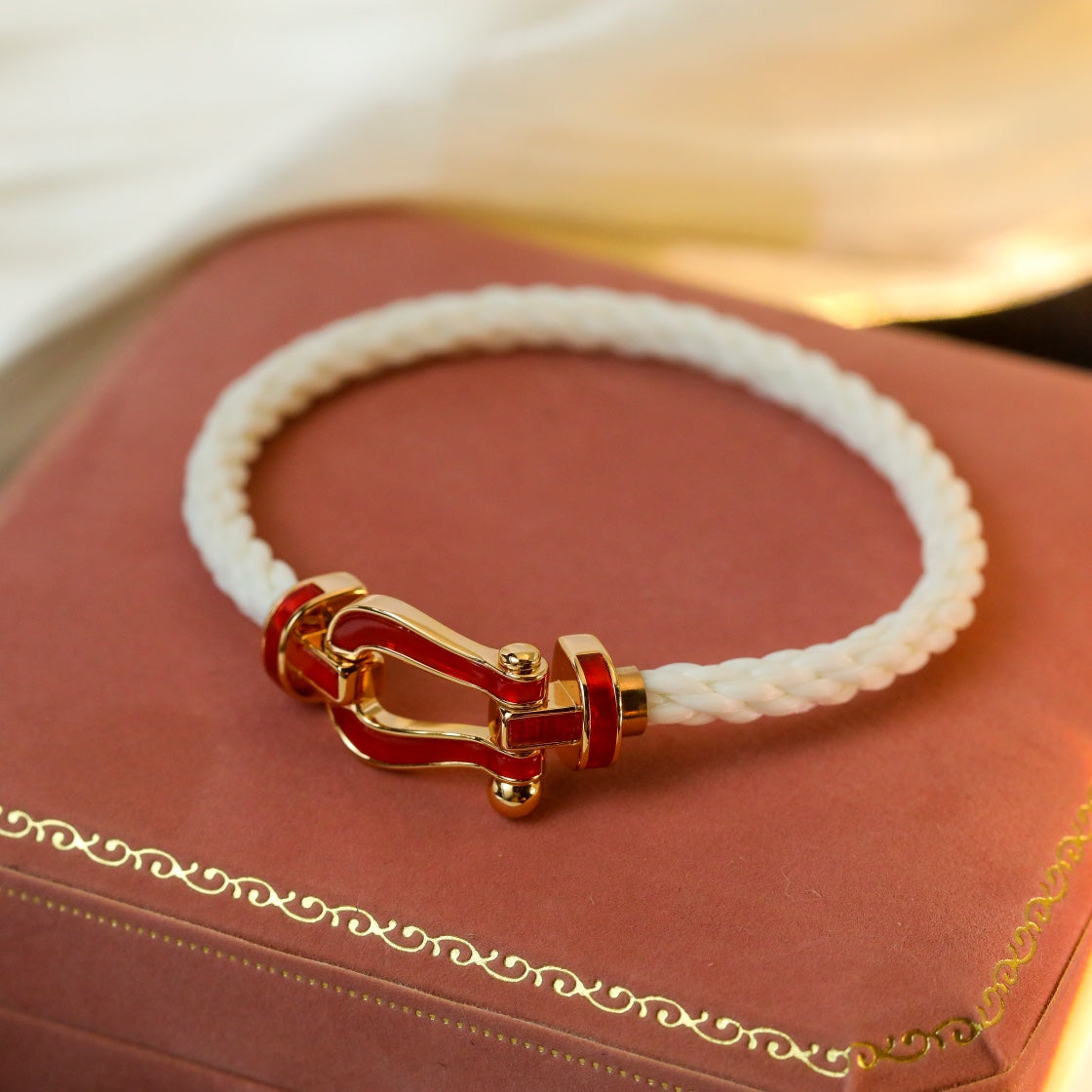 [Pearl Jewelrys]FORCE 10 WHITE TEXTILE DIAMOND PAVED