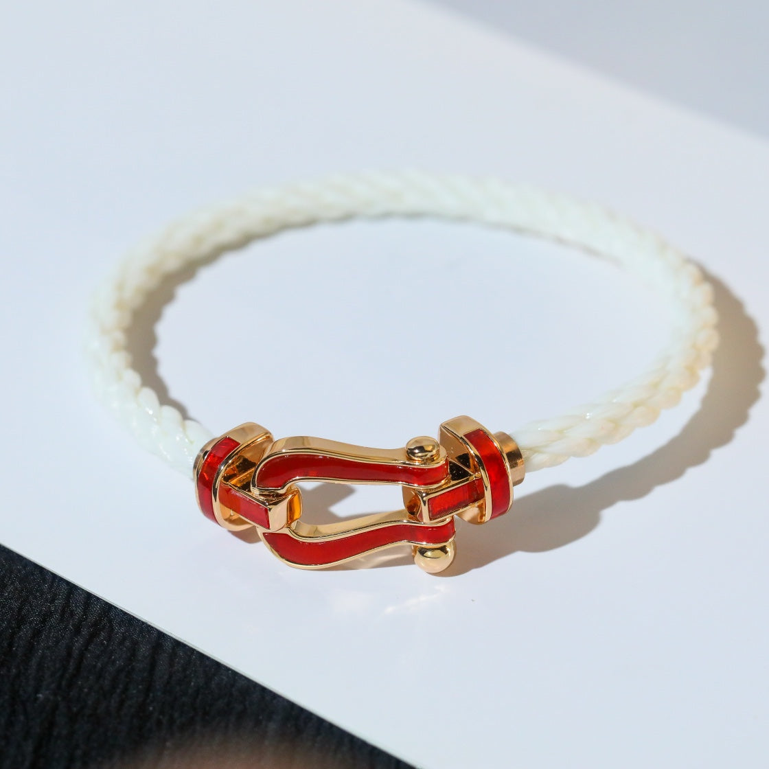 [Pearl Jewelrys]FORCE 10 WHITE TEXTILE DIAMOND PAVED