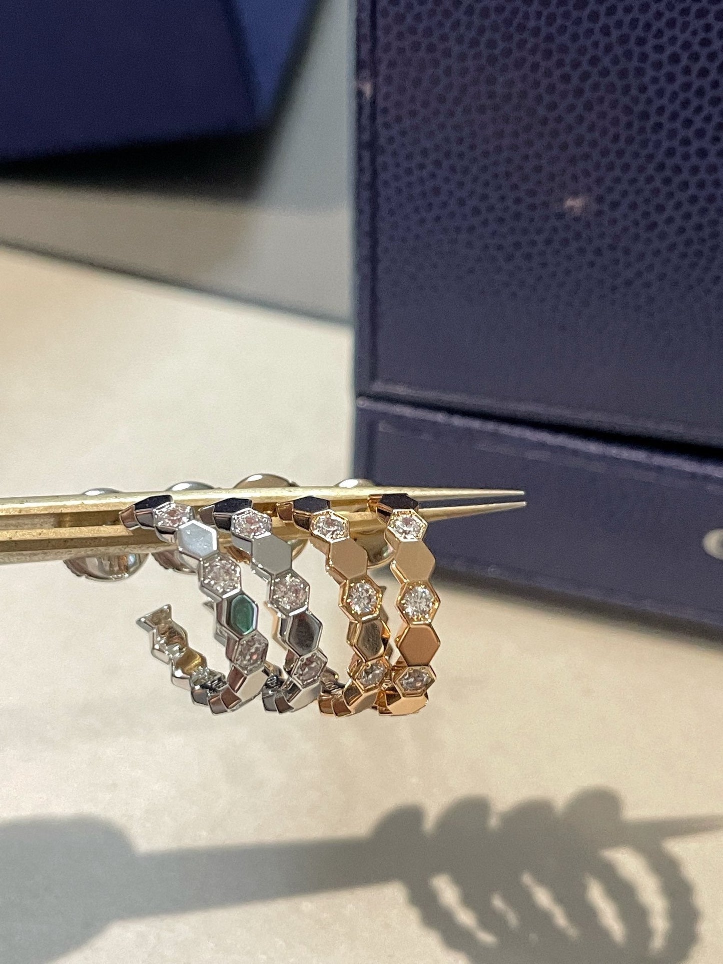 [Pearl Jewelrys]Hollow Design Four-Leaf Clover Flower Shape Ring