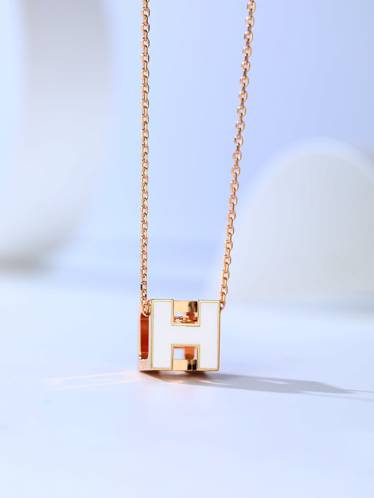 [Pearl Jewelrys]H CAGE PINK GOLD NECKLACE