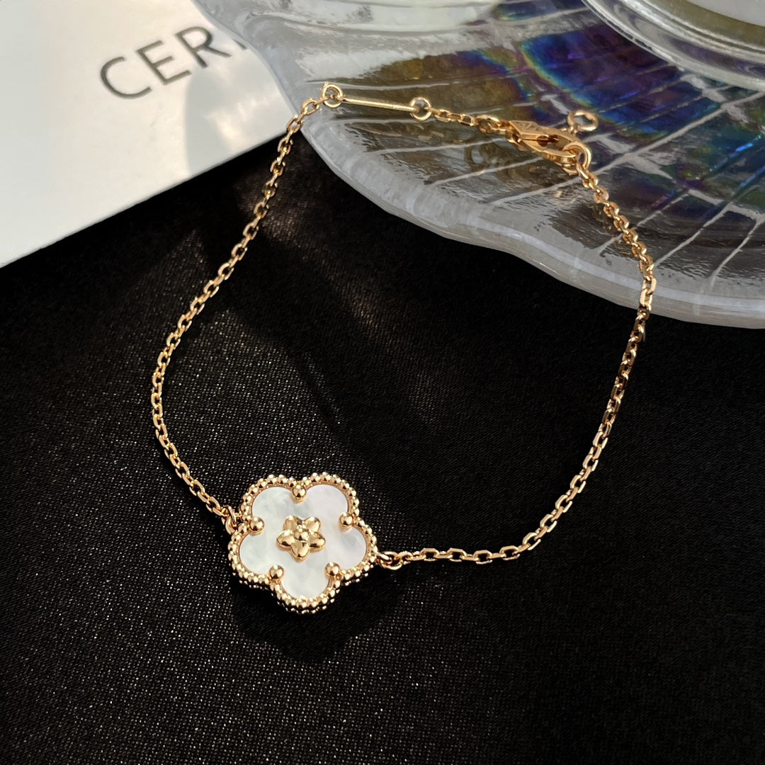 [Pearl Jewelrys]LUCKY SPRING ROSE GOLD MOP BRACELET