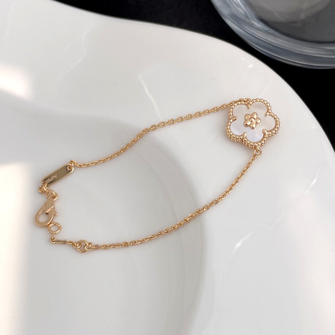 [Pearl Jewelrys]LUCKY SPRING ROSE GOLD MOP BRACELET
