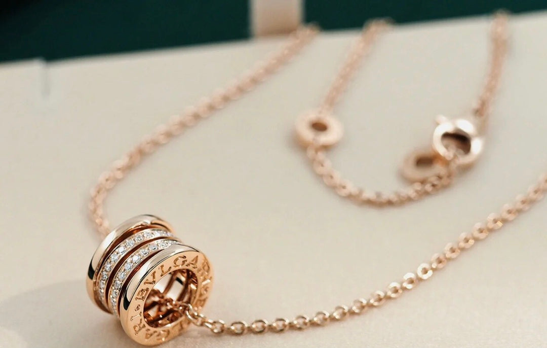 [Pearl Jewelrys]ZERO 1 PINK GOLD DIAMOND NECKLACE