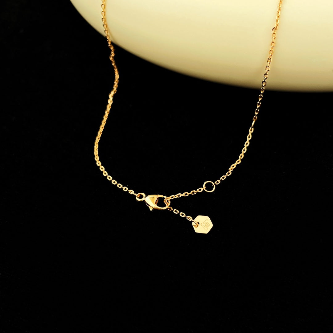 [Pearl Jewelrys]BEE MINI PEDANT DIAMOND NECKLACE