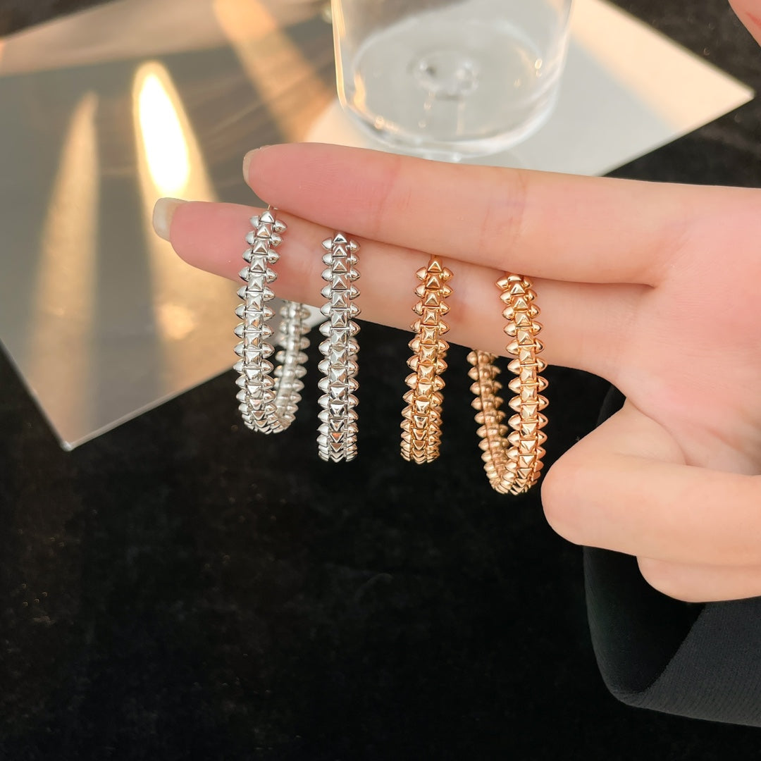 [Pearl Jewelrys]CLASH HOOP EARRINGS