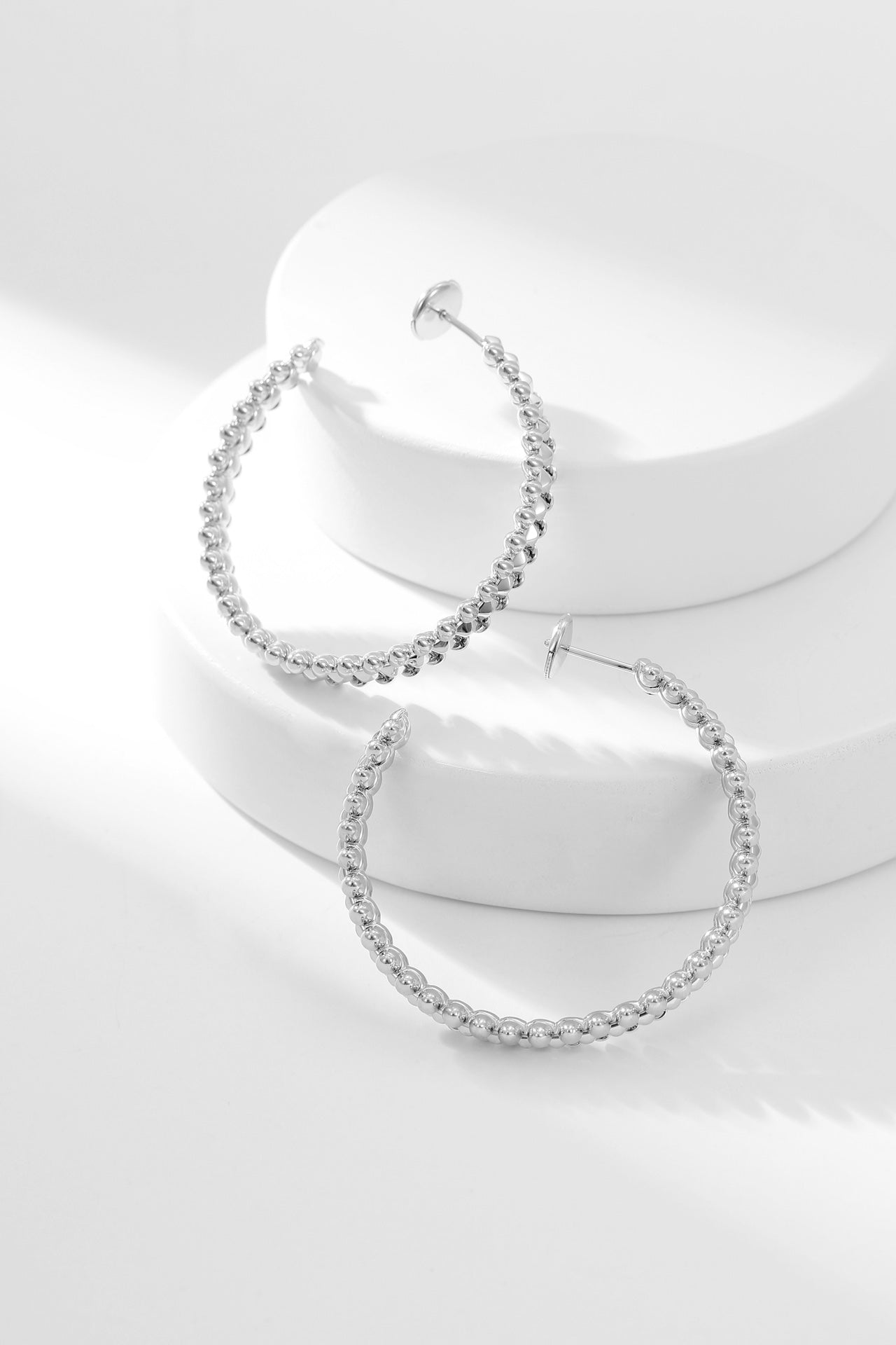 [Pearl Jewelrys]CLASH HOOP EARRINGS
