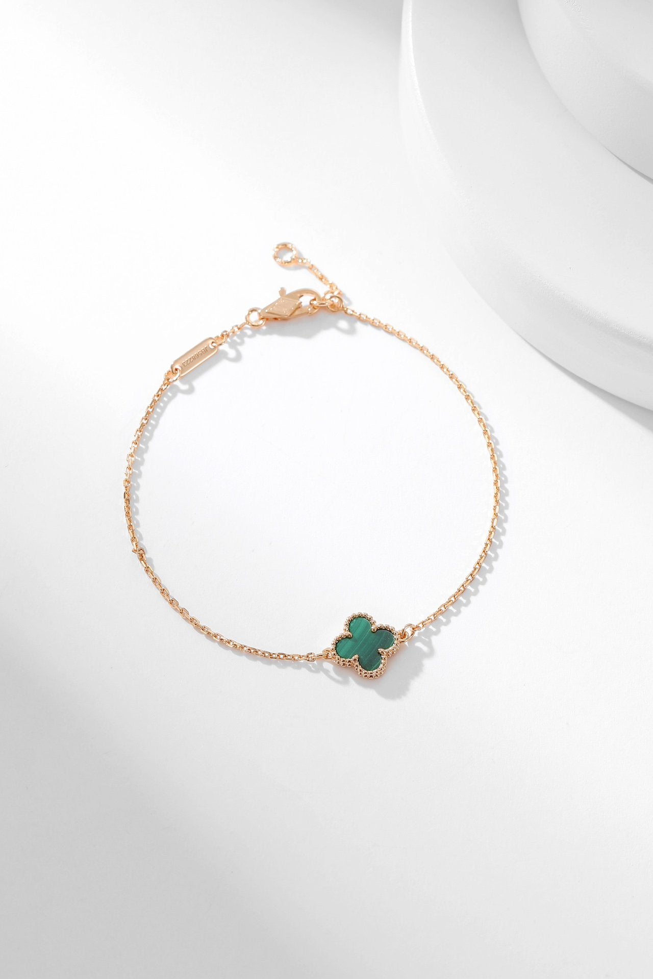 [Pearl Jewelrys]CLOVER BRACELET MALACHITE 1 MOTIF