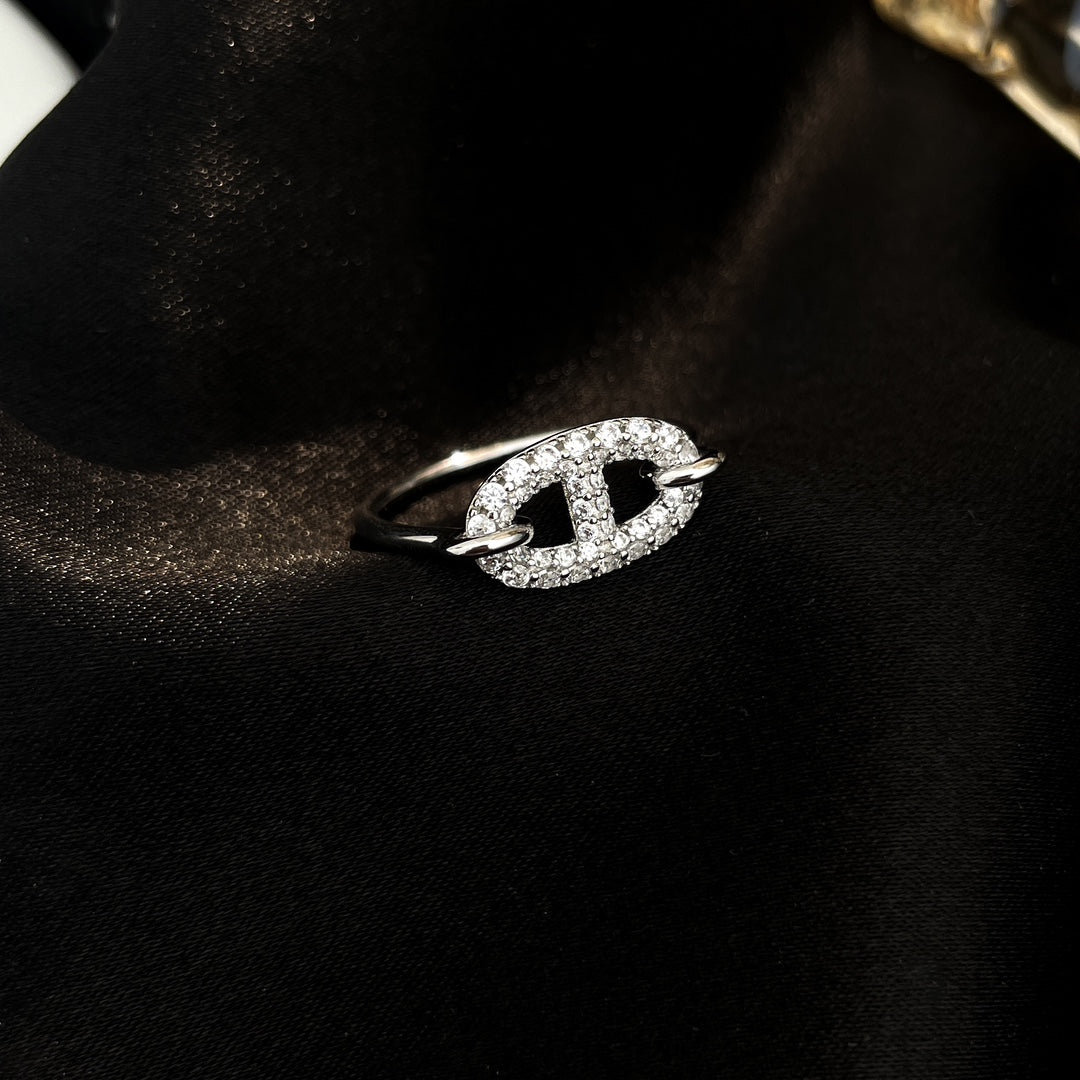 [Pearl Jewelrys]RONDE SMALL SILVER DIAMOND RING