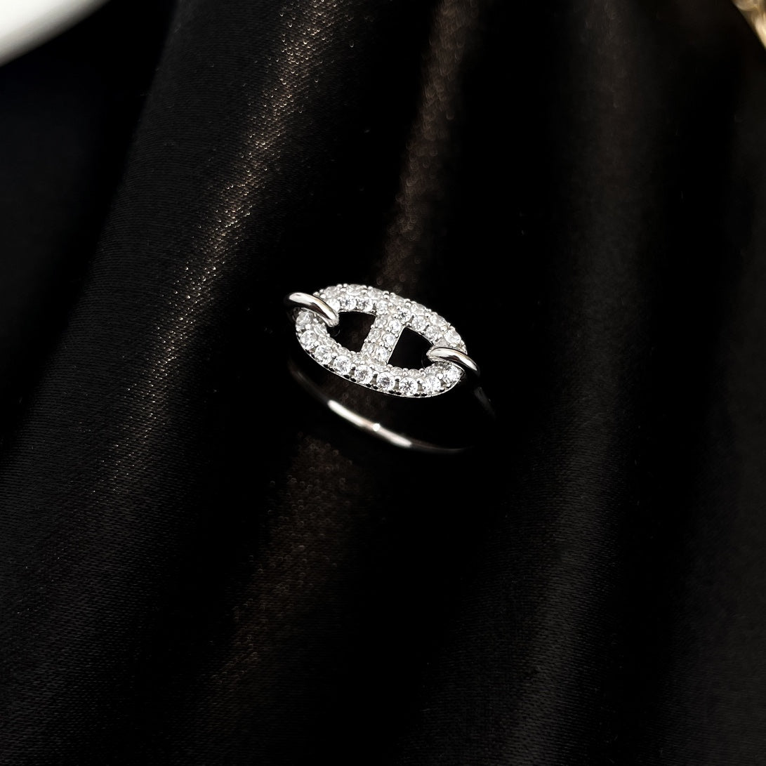 [Pearl Jewelrys]RONDE SMALL SILVER DIAMOND RING