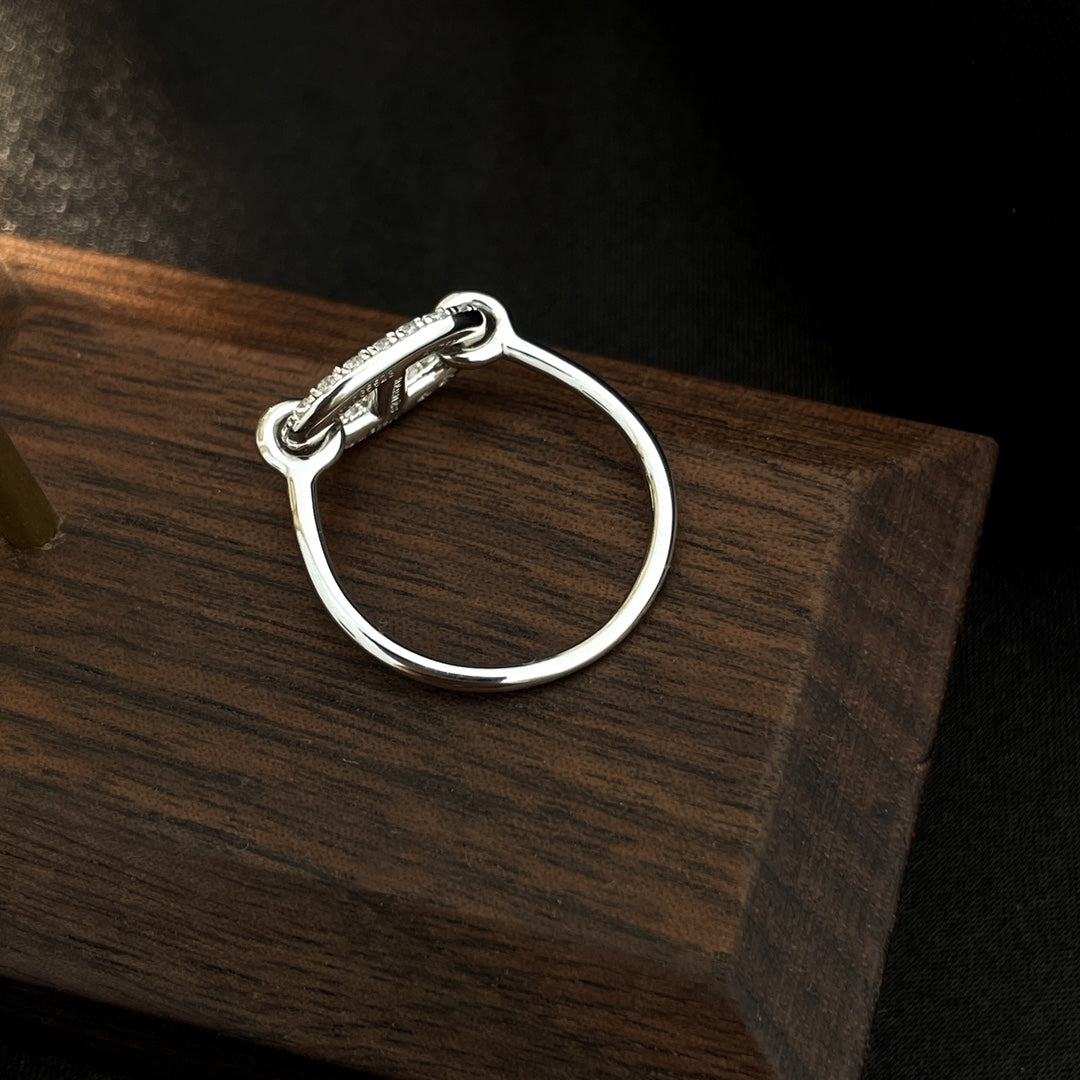 [Pearl Jewelrys]RONDE SMALL SILVER DIAMOND RING