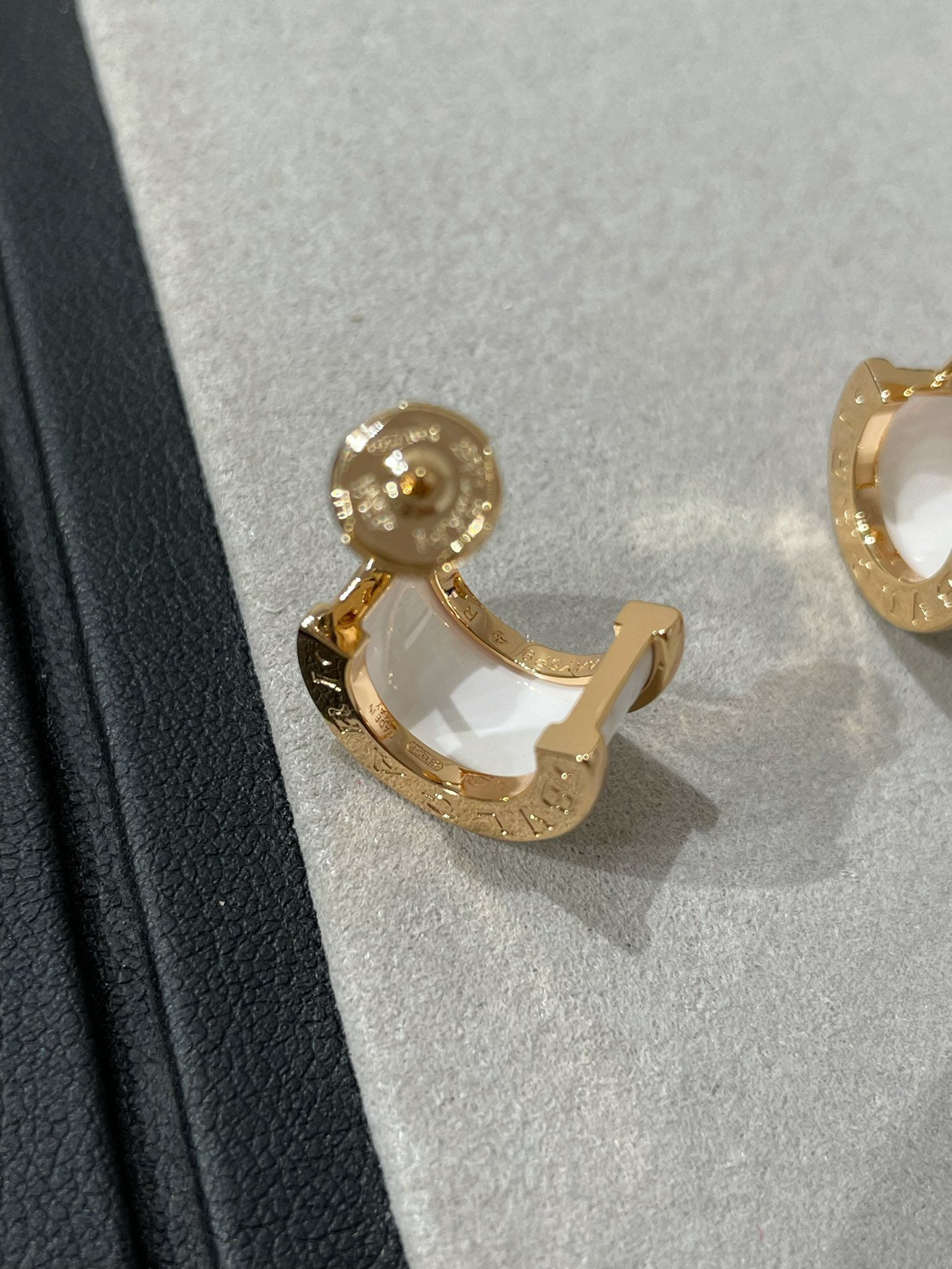 [Pearl Jewelrys]ZERO 1 PINK GOLD CERAMIC EARRINGS