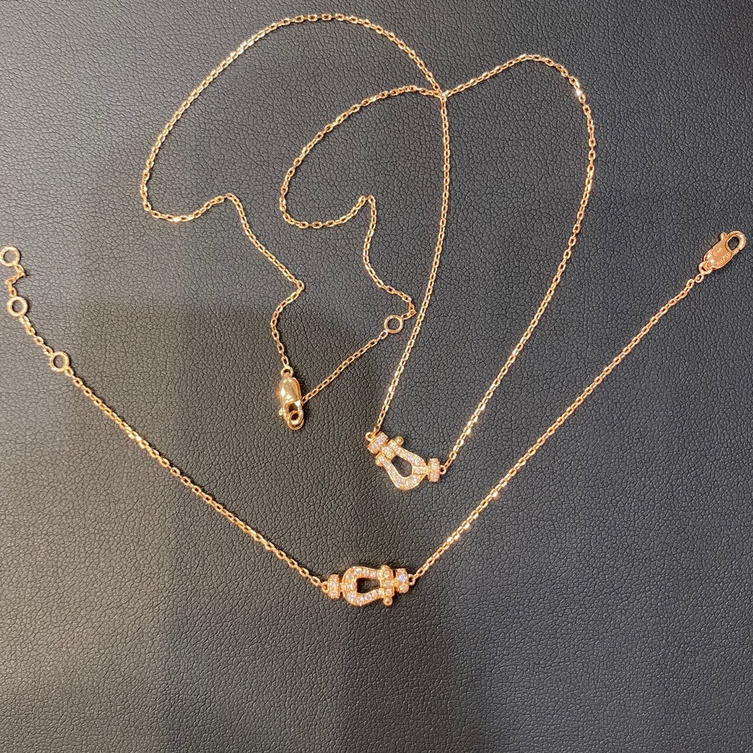 [Pearl Jewelrys]FORCE 10 DIAMOND PINK GOLD NECKLACE MINI MODEL