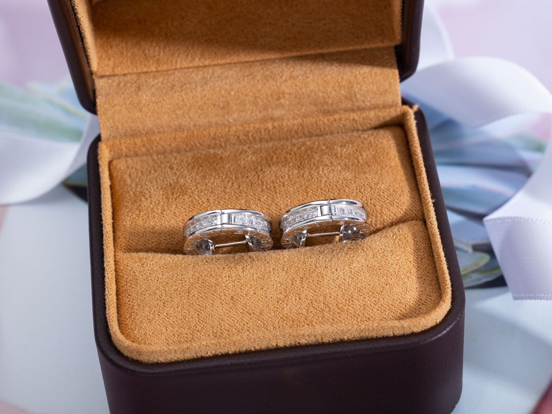 [Pearl Jewelrys]ZERO 1 MINI SILVER DIAMOND EARRINGS