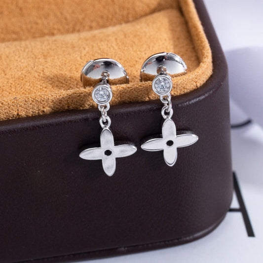 [Pearl Jewelrys]VIDYLLE SILVER DIAMOND MINI DROP EARRINGS