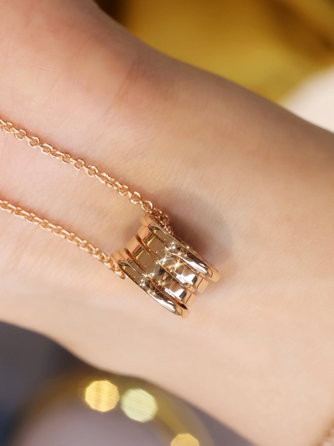 [Pearl Jewelrys]ZERO 1 PINK GOLD NECKLACE