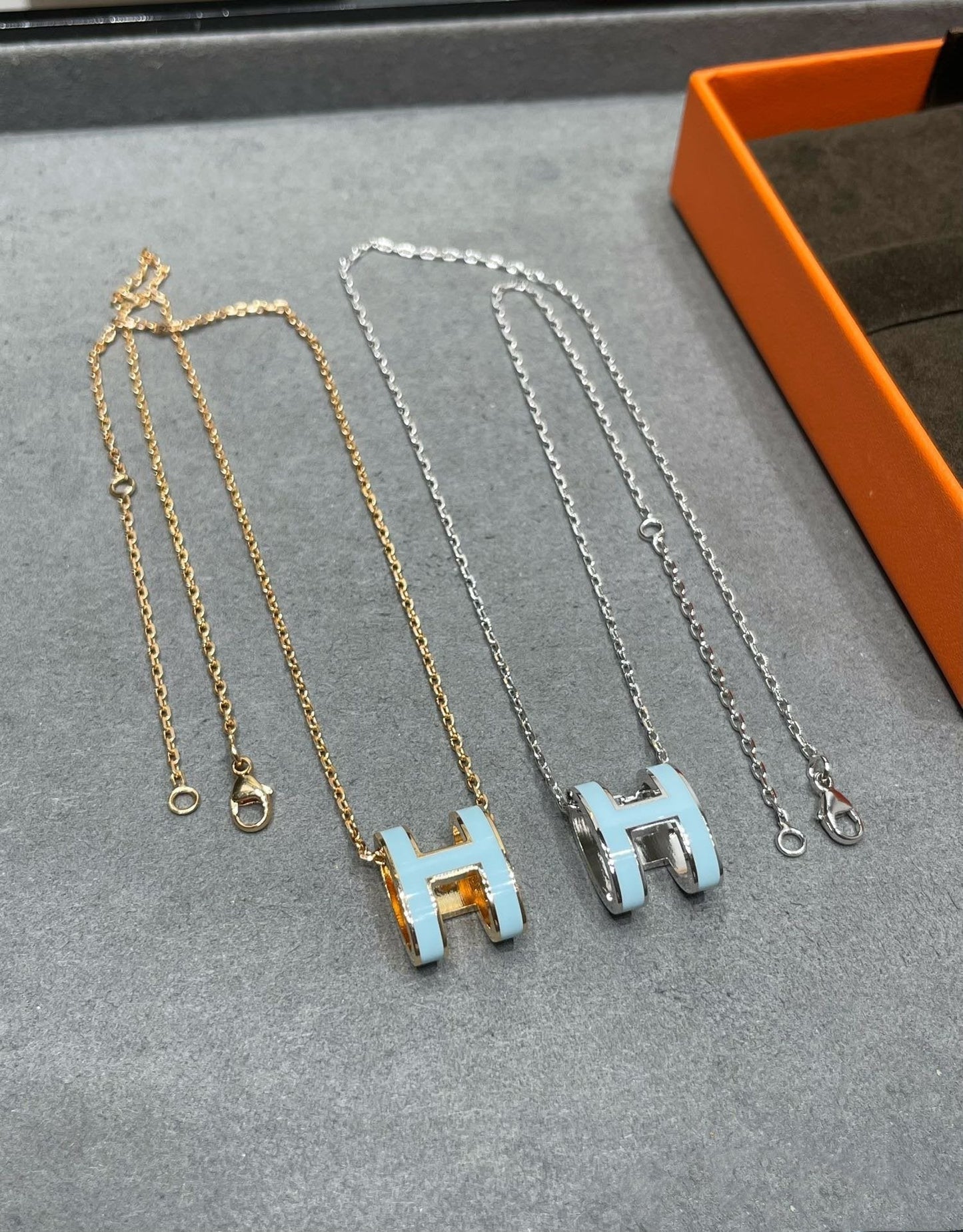 [Pearl Jewelrys]POP H SKY BLUE NECKLACE